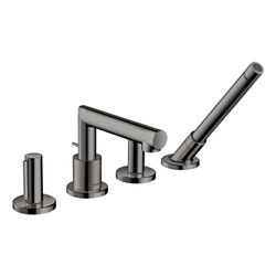 Hansgrohe AXOR Uno 4-Loch Wannenrandarmatur, 22l/min, Zerogriffen, Polished Black C... HANSGROHE-45444330 4059625020128 (Abb. 1)