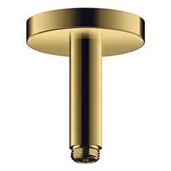 Hansgrohe AXOR ShowerSolutions Deckenanschluss 100mm, DN 15, G 1/2", Polished Gold ... HANSGROHE-26432990 4059625124154 (Abb. 1)