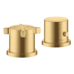 Hansgrohe 2-Loch Thermostat AXOR Citterio E Wannenrandmontage, DN 15, Brushed Gold ... HANSGROHE-36412250 4011097904726 (Abb. 1)