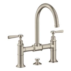 Hansgrohe AXOR Montreux 2-Griff Waschtischarmatur 220mm, 5l/min, Hebelgriff, Zugsta... HANSGROHE-16511820 4011097808451 (Abb. 1)