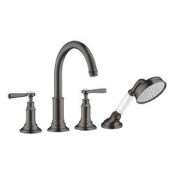 Hansgrohe AXOR Montreux 4-Loch Fliesenrandarmatur, 21l/min, Hebelgriff, Brushed Bla... HANSGROHE-16554340 4011097882444 (Abb. 1)
