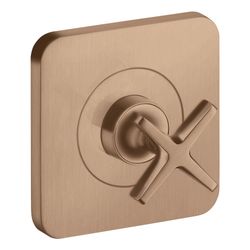 Hansgrohe AXOR Absperrventil Citterio E UP, 120x120mm, gerade, Brushed Red Gold... HANSGROHE-36771310 4011097907437 (Abb. 1)