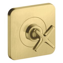 Hansgrohe AXOR Absperrventil Citterio E UP, 120x120mm, gerade, Brushed Brass... HANSGROHE-36771950 4011097907376 (Abb. 1)