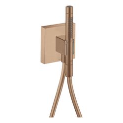 Hansgrohe AXOR Starck Portereinheit, 16,2l/min, 120x120mm, Stabhandbrause 2jet, Bra... HANSGROHE-12626310 4011097825823 (Abb. 1)