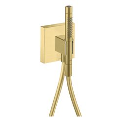 Hansgrohe AXOR Starck Portereinheit, 16,2l/min, 120x120mm, Stabhandbrause 2jet, Bra... HANSGROHE-12626950 4011097824468 (Abb. 1)