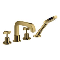 Hansgrohe AXOR Citterio 4-Loch Wannenarmatur, Fliesenrandarmatur, Kreuzgriffen, Ros... HANSGROHE-39453990 4011097919454 (Abb. 1)