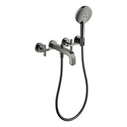 Hansgrohe AXOR Wannenarmatur Citterio 3-Loch Unterputz Wandmontage, Handbrause, Kre... HANSGROHE-39447330 4011097918976 (Abb. 1)