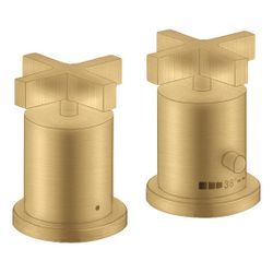 Hansgrohe AXOR Wannenrandarmatur Citterio 2-Loch, Thermostat, Kreuzgriffen, Brushed... HANSGROHE-39480250 4011097919973 (Abb. 1)