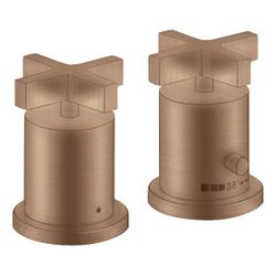 Hansgrohe AXOR Wannenrandarmatur Citterio 2-Loch, Thermostat, Kreuzgriffen, Brushed... HANSGROHE-39480310 4011097919997 (Abb. 1)
