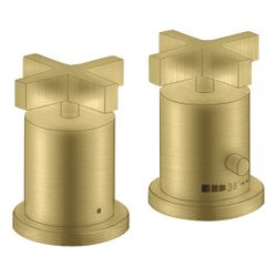 Hansgrohe AXOR Wannenrandarmatur Citterio 2-Loch, Thermostat, Kreuzgriffen, Brushed... HANSGROHE-39480950 4011097919935 (Abb. 1)