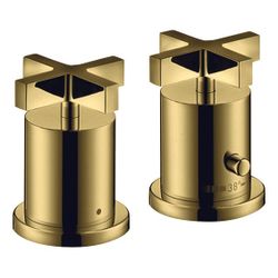 Hansgrohe AXOR Wannenrandarmatur Citterio 2-Loch, Thermostat, Kreuzgriffen, Polishe... HANSGROHE-39480990 4011097920054 (Abb. 1)