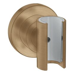 Hansgrohe AXOR Brausenhalter Citterio Porter, rund, 60x60x65mm, Metall, Brushed Bro... HANSGROHE-39525140 4011097920252 (Abb. 1)