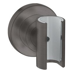 Hansgrohe AXOR Brausenhalter Citterio Porter, rund, 60x60x65mm, Metall, Brushed Bla... HANSGROHE-39525340 4011097920245 (Abb. 1)