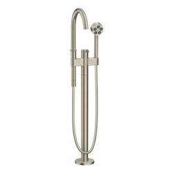 Hansgrohe AXOR One Einhebel-Wannenmischer bodenstehend, 21,5l/min, Brushed Nickel... HANSGROHE-48440820 4059625372296 (Abb. 1)
