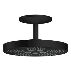 Hansgrohe AXOR One Kopfbrause 280mm, 18,1l/min, 2jet, Deckenanschluss, Mattschwarz... HANSGROHE-48494670 4059625330593 (Abb. 1)