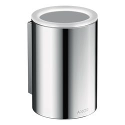 Hansgrohe Zahnputzbecher AXOR Universal Circular, 114x84x76mm, Metall/Glas, Chrom... HANSGROHE-42804000 4059625367643 (Abb. 1)