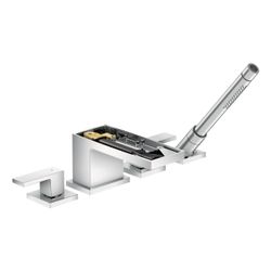 Hansgrohe AXOR MyEdition 4-Loch Wannenrandarmatur, 22l/min, ohne Platte, Chrom... HANSGROHE-47432000 4059625186176 (Abb. 1)