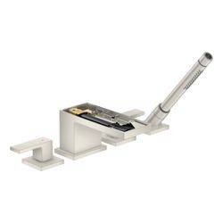 Hansgrohe AXOR MyEdition 4-Loch Wannenrandarmatur, 22l/min, ohne Platte, Edelstahl ... HANSGROHE-47432800 4059625212554 (Abb. 1)
