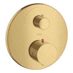 Hansgrohe AXOR Starck Thermostat Unterputz, 25l/min, Absperrventil, Brushed Gold Op... HANSGROHE-10700250 4011097862446 (Abb. 1)