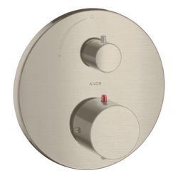 Hansgrohe AXOR Starck Thermostat Unterputz, 25l/min, Absperrventil, Brushed Nickel... HANSGROHE-10700820 4011097862453 (Abb. 1)