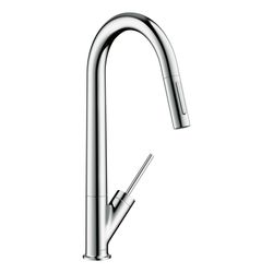 Hansgrohe AXOR Starck Einhebel-Küchenmischer, Ausziehbrause, ComfortZone 270, Chrom... HANSGROHE-10821000 4011097688565 (Abb. 1)