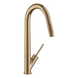 Hansgrohe AXOR Starck Einhebel-Küchenmischer, Ausziehbrause, ComfortZone 270, Brush... HANSGROHE-10821140 4011097864112 (Abb. 1)