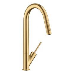 Hansgrohe AXOR Starck Einhebel-Küchenmischer, Ausziehbrause, ComfortZone 270, Brush... HANSGROHE-10821250 4011097864136 (Abb. 1)