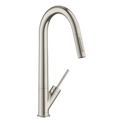 Hansgrohe AXOR Starck Einhebel-Küchenmischer, Ausziehbrause, ComfortZone 270, Edels... HANSGROHE-10821800 4011097688572 (Abb. 1)