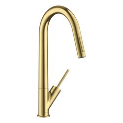 Hansgrohe AXOR Starck Einhebel-Küchenmischer, Ausziehbrause, ComfortZone 270, Brush... HANSGROHE-10821950 4011097864099 (Abb. 1)