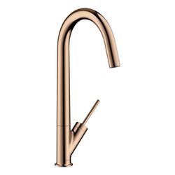 Hansgrohe AXOR Starck Einhebel-Küchenmischer, Schwenkauslauf, ComfortZone 300, Poli... HANSGROHE-10822300 4011097864358 (Abb. 1)