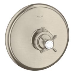 Hansgrohe AXOR Montreux Thermostat Unterputz, 43l/min, Kreuzgriff, Brushed Nickel... HANSGROHE-16810820 4011097515755 (Abb. 1)