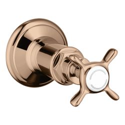 Hansgrohe AXOR Montreux Absperrventil Unterputz, Kreuzgriff, DN 15/DN 20, Polished ... HANSGROHE-16871300 4011097884592 (Abb. 1)