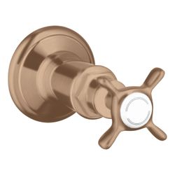 Hansgrohe AXOR Montreux Absperrventil Unterputz, Kreuzgriff, DN 15/DN 20, Brushed R... HANSGROHE-16871310 4011097884523 (Abb. 1)
