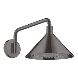 Hansgrohe AXOR Showers/Front Kopfbrause 240mm, 15l/min, 2jet, Brausearm, Brushed Bl... HANSGROHE-26021340 4011097836539 (Abb. 1)