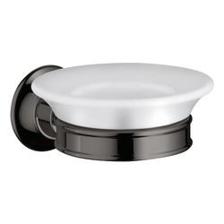 Hansgrohe AXOR Montreux Seifenschale, 107x54x131mm, Porzellan/Metall, Polished Blac... HANSGROHE-42033330 4011097938158 (Abb. 1)