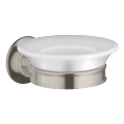Hansgrohe AXOR Montreux Seifenschale, 107x54x131mm, Porzellan/Metall, Edelstahl Opt... HANSGROHE-42033800 4011097938110 (Abb. 1)