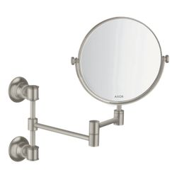 Hansgrohe AXOR Montreux Rasierspiegel, 213x314x66mm, Glas/Metall, Edelstahl Optic... HANSGROHE-42090800 4011097940137 (Abb. 1)