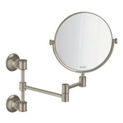 Hansgrohe AXOR Montreux Rasierspiegel, 213x314x66mm, Glas/Metall, Brushed Nickel... HANSGROHE-42090820 4011097516530 (Abb. 1)