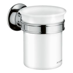 Hansgrohe AXOR Montreux Zahnputzbecher, Wandmontage, Metall/Porzellan, 106x87x121mm... HANSGROHE-42134000 4011097516554 (Abb. 1)