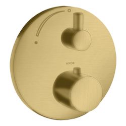 Hansgrohe AXOR Uno Thermostat Unterputz, 25l/min, Absperrventil, Brushed Gold Optic... HANSGROHE-38700250 4011097912165 (Abb. 1)