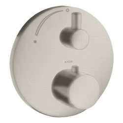 Hansgrohe AXOR Uno Thermostat Unterputz, 25l/min, Absperrventil, Edelstahl Optic... HANSGROHE-38700800 4011097912196 (Abb. 1)