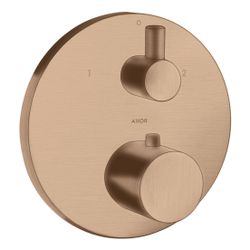 Hansgrohe AXOR Uno Thermostat Unterputz, 29l/min, Ab- und Umstellventil, Brushed Re... HANSGROHE-38720310 4011097912462 (Abb. 1)