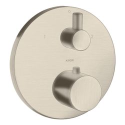 Hansgrohe AXOR Uno Thermostat Unterputz, 29l/min, Ab- und Umstellventil, Brushed Ni... HANSGROHE-38720820 4011097912455 (Abb. 1)