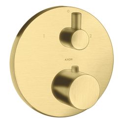 Hansgrohe AXOR Uno Thermostat Unterputz, 29l/min, Ab- und Umstellventil, Brushed Br... HANSGROHE-38720950 4011097912417 (Abb. 1)