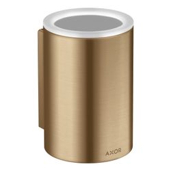 Hansgrohe Zahnputzbecher AXOR Universal Circular, 114x84x76mm, Metall/Glas, Brushed... HANSGROHE-42804140 4059625388662 (Abb. 1)