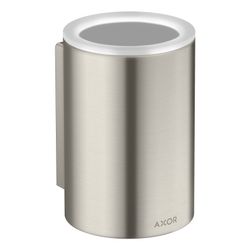 Hansgrohe Zahnputzbecher AXOR Universal Circular, 114x84x76mm, Metall/Glas, Edelsta... HANSGROHE-42804800 4059625388600 (Abb. 1)