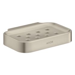 Hansgrohe AXOR Universal Circular Seifenschale, 127x21x90mm, Kunststoff, Brushed Ni... HANSGROHE-42805820 4059625387498 (Abb. 1)