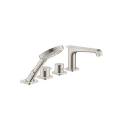 Hansgrohe AXOR Citterio E 4-Loch Fliesenrandarmatur, Thermostat, 2 Verbraucher, Ede... HANSGROHE-36410800 4011097904450 (Abb. 1)