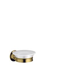 Hansgrohe AXOR Montreux Seifenschale, 107x54x131mm, Porzellan/Metall, Polished Gold... HANSGROHE-42033990 4011097938219 (Abb. 1)