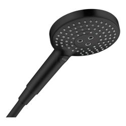 Hansgrohe AXOR ShowerSolutions Handbrause 120mm, 8l/min, 3jet EcoSmart, Mattschwarz... HANSGROHE-26051670 4059625411827 (Abb. 1)